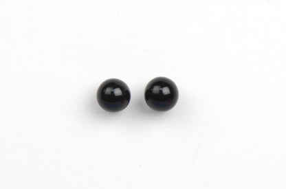 925 Sterling Silver black Onyx Pearl 4mm 8mm Stud Earrings for Women
