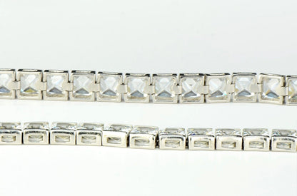 925-Sterling-Silver-Square-Princess-Cut-Tennis-Bracelet