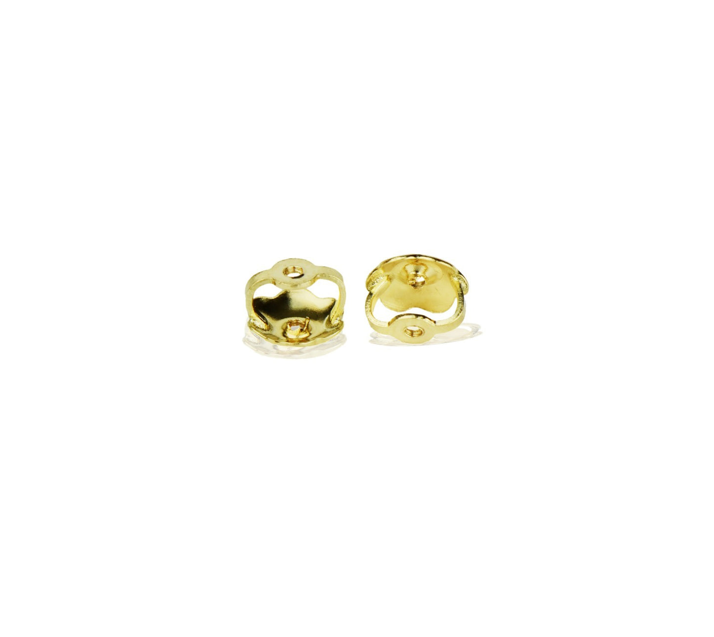 14k Yellow or White Gold Screw-Back Screwpost Earring Replacement Backing / Pair