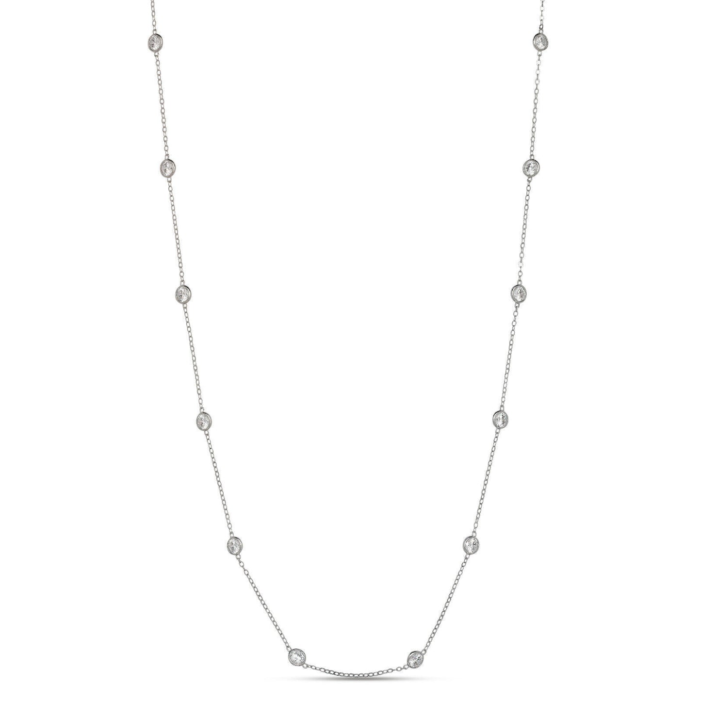 925 Sterling Silver Cubic Zirconia Necklace