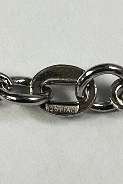 925 STERLING SILVER ITALIAN ROSARY 5mm 24"