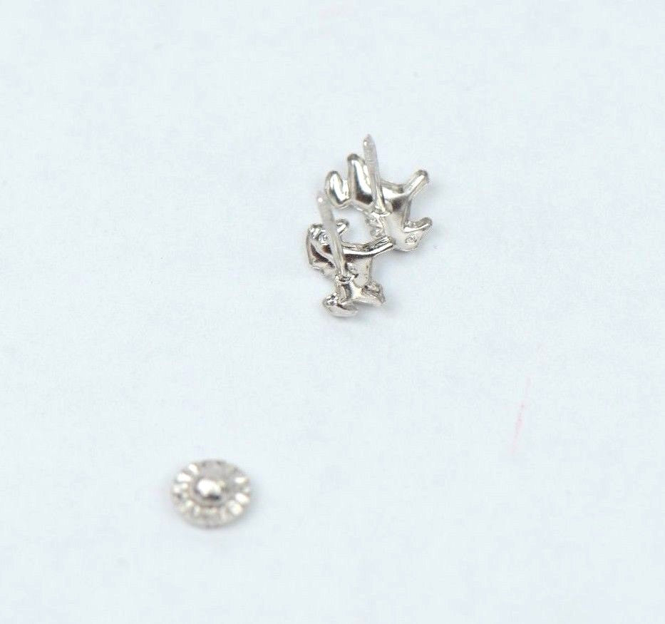14k Yellow Gold Baby Enamel Horse earrings with Screw Back
