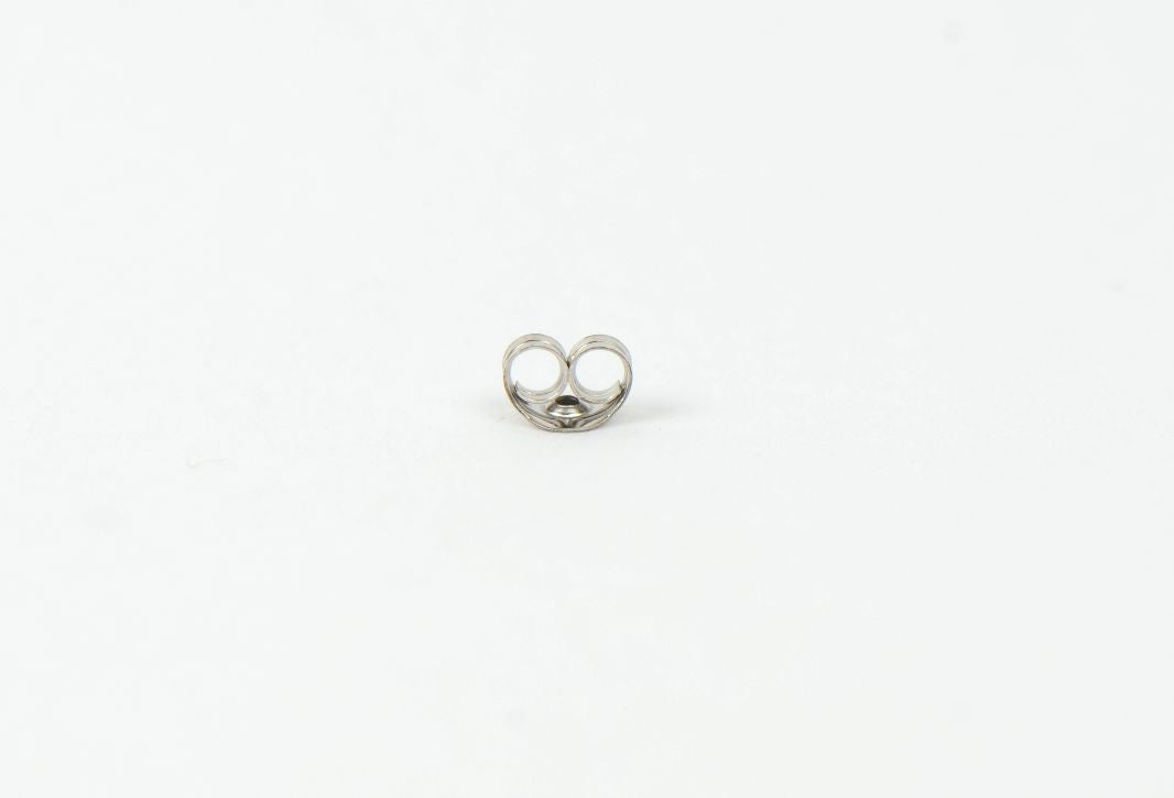 14K Goldfield Rhodium Plated Ear Nut Earring Backs a Pair