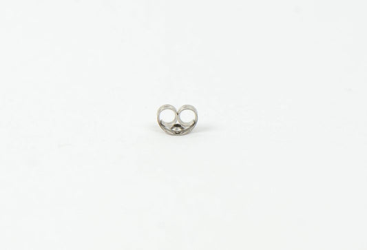 14K Goldfield Rhodium Plated Ear Nut Earring Backs a Pair