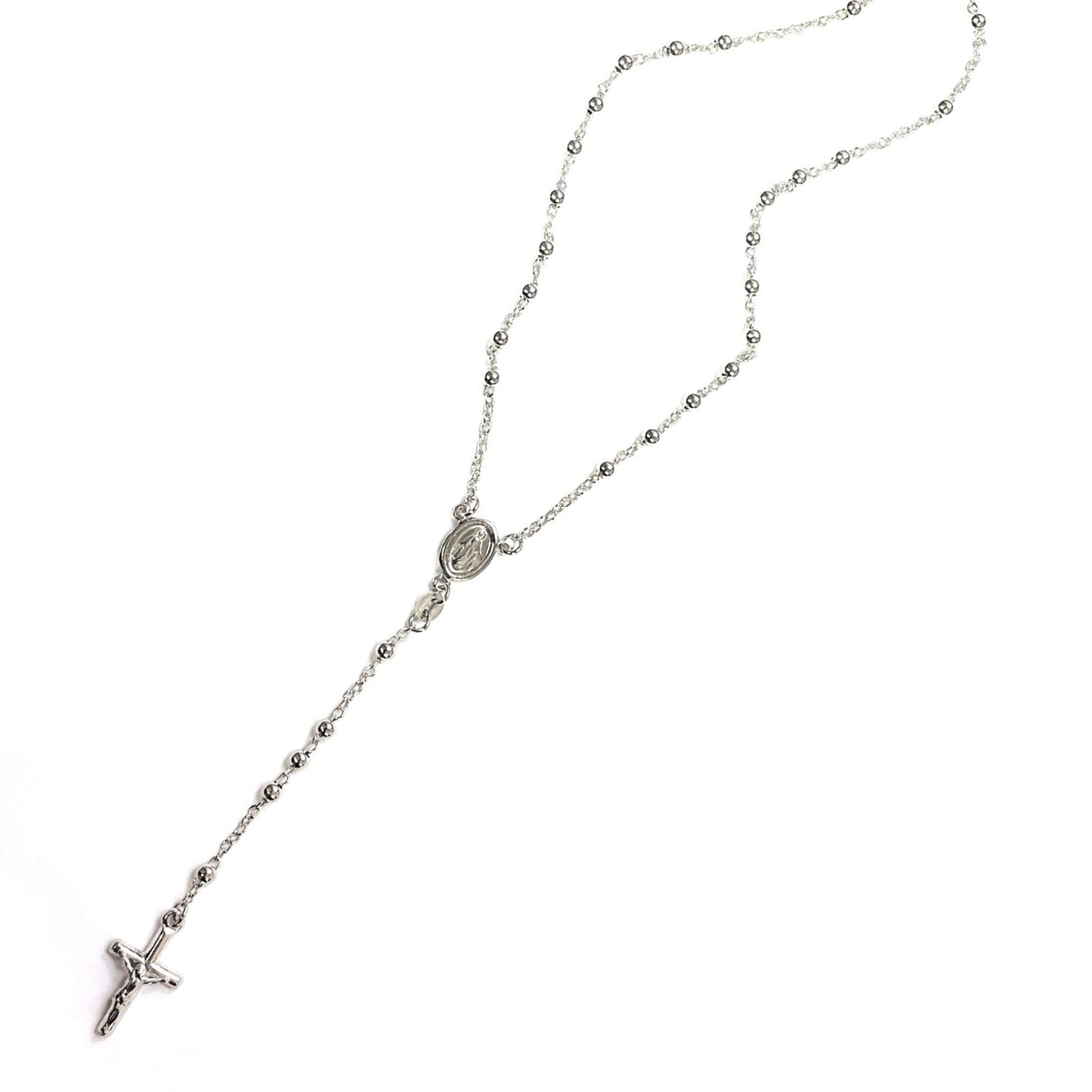 925 STERLING SILVER ITALIAN ROSARY 3mm 24"