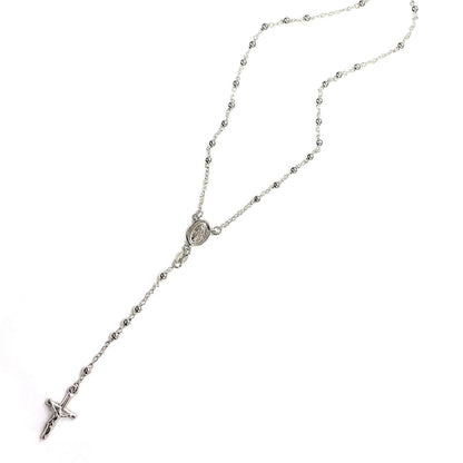 925 STERLING SILVER ITALIAN ROSARY 3mm 24"