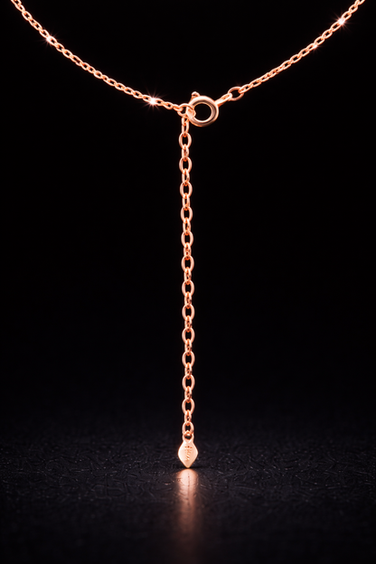 Round Solitaire Pendant Necklace Bezel Set Chain 14K Yellow/White/Rose Gold