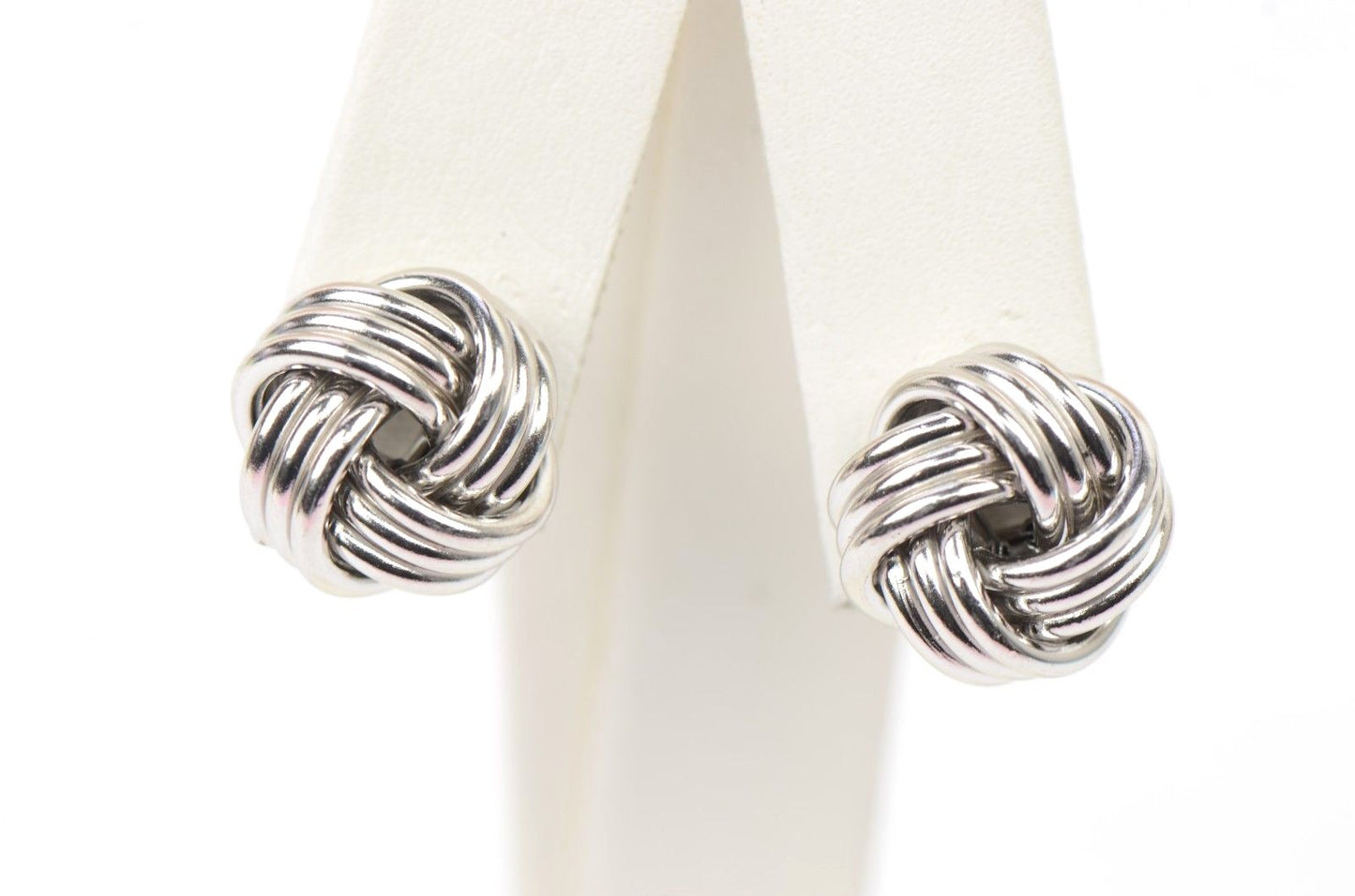 love knot earrings sterling silver
