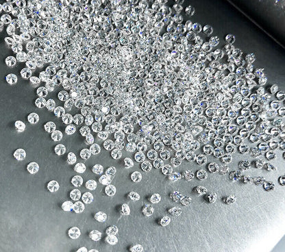 Loose Moissanite Round Real Gem Stone W. GRA Certificate VVS1 D 0.8mm-2.9mm