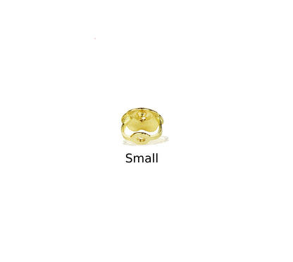 14k Yellow or White Gold Screw-Back Screwpost Earring Replacement Backing by PC