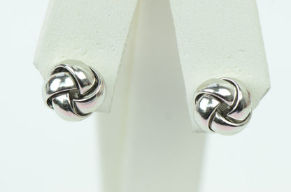 925 Sterling Silver Love Knot Stud Earring