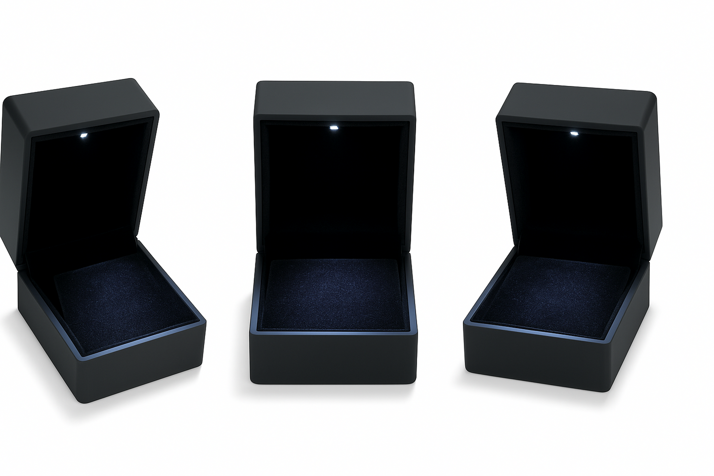 LED Earring Box Velvet Jewelry Case Gifts Box