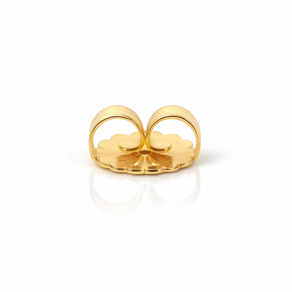 14KT Yellow Goldfield Push On Earrings Replacement Butterfly Backs By Pair