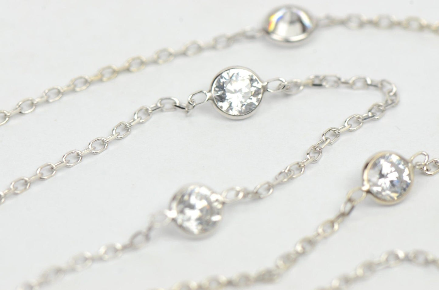 925 Sterling Silver Cubic Zirconia Necklace