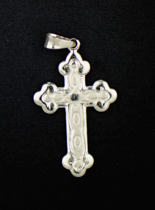 925 Sterling Silver Jesus Royal Cross Pendant for Men and Women