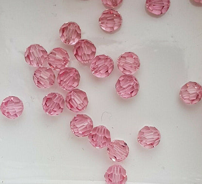 12 x Made with SWAROVSKI 5000 CRYSTAL AB 6mm Round Faceted BEAD