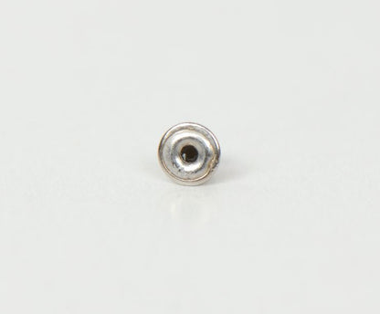 14K Solid White Gold Screw Back Earring Backing (small) by pc