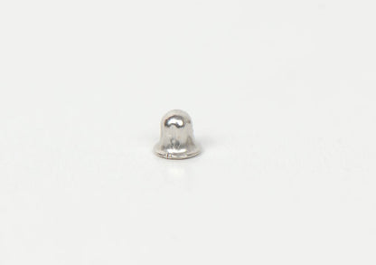 14K Solid White Gold Screw Back Earring Backing (small) by pc