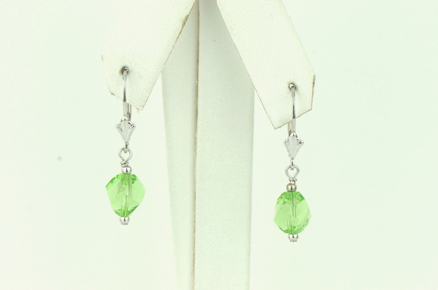 925 Sterling Silver Swarovski Crystal Elements Lever Back Earrings
