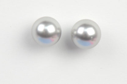 925 Sterling Silver Classic Pearls push back Stud Earrings for Women