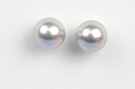 925 Sterling Silver Classic Pearls push back Stud Earrings for Women