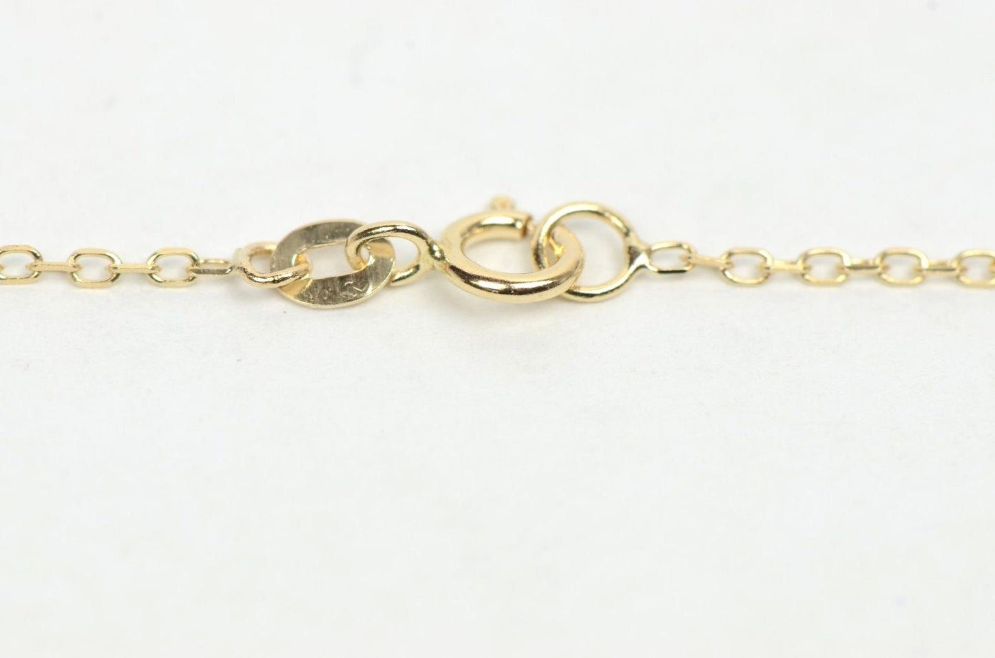 14k yellow gold yard necklace 18 cz chain Semi -Precious Stones
