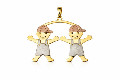 14k Yellow Gold Little Boy or Girl Pendant