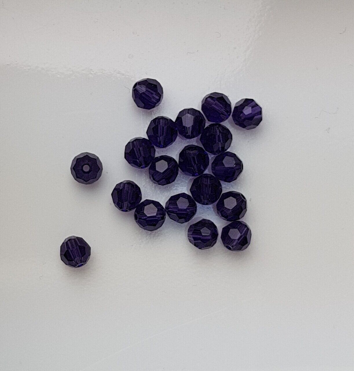 12 x Made with SWAROVSKI 5000 CRYSTAL AB 6mm Round Faceted BEAD