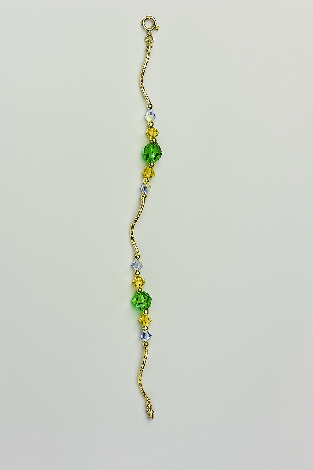 14K Yellow Gold Elegant Crystals Bracelet Kids Baby Girls & Boy