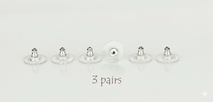 Earring Backs 3 Pairs