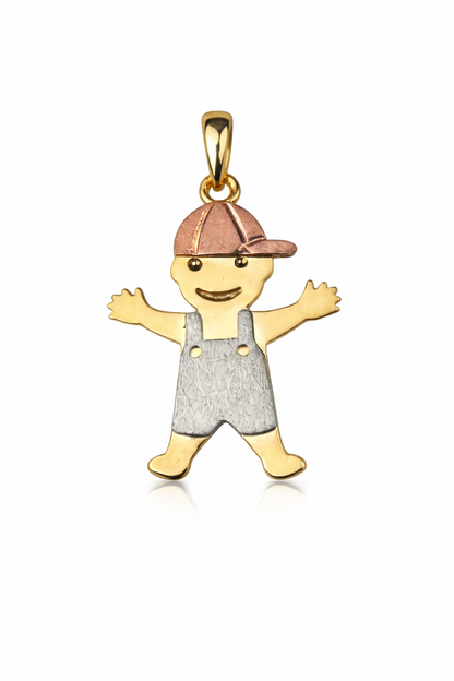 14k Yellow Gold Little Boy or Girl Pendant