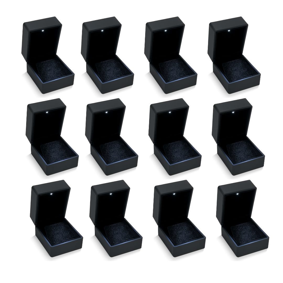 LED Earring Box Velvet Jewelry Case Gifts Box