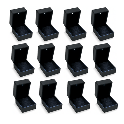 LED Earring Box Velvet Jewelry Case Gifts Box