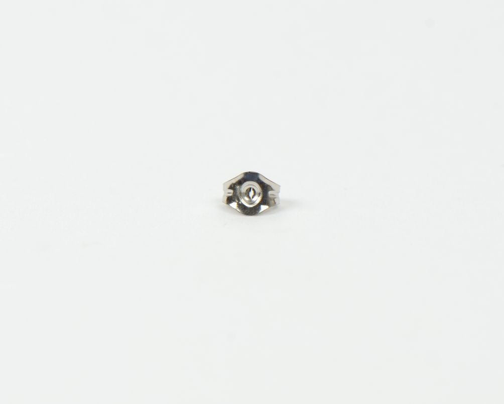 14K Goldfield Rhodium Plated Ear Nut Earring Backs a Pair