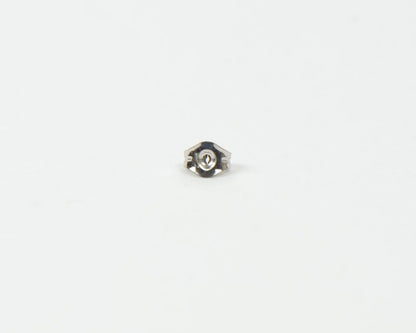 14K Goldfield Rhodium Plated Ear Nut Earring Backs a Pair