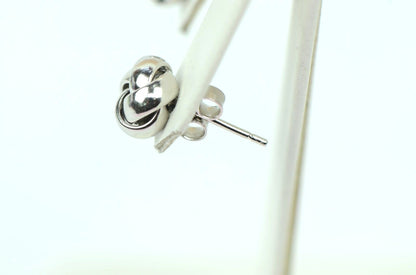 925 Sterling Silver Love Knot Stud Earring