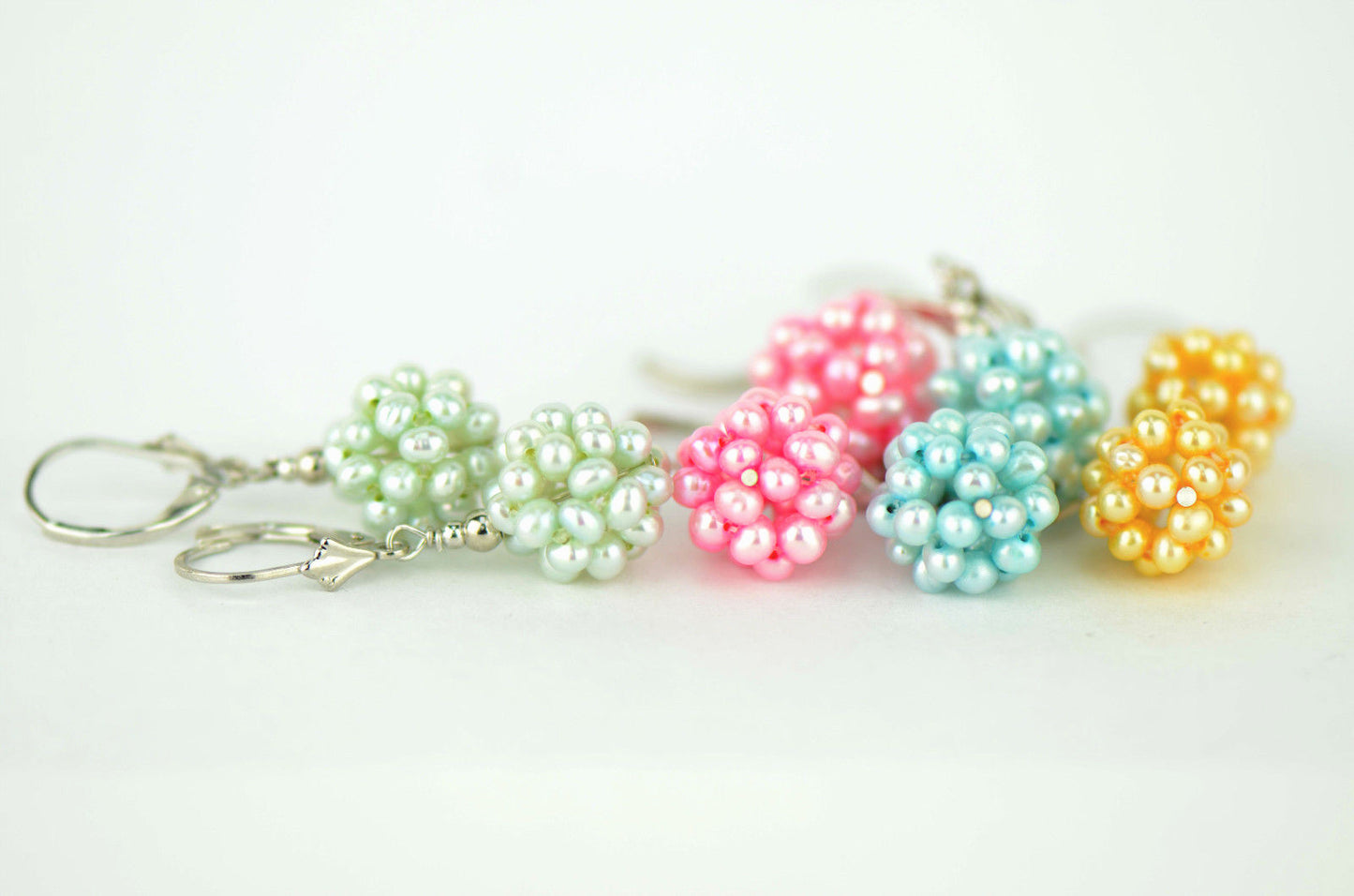 Sterling Silver Genuine Freshwater Earrings
