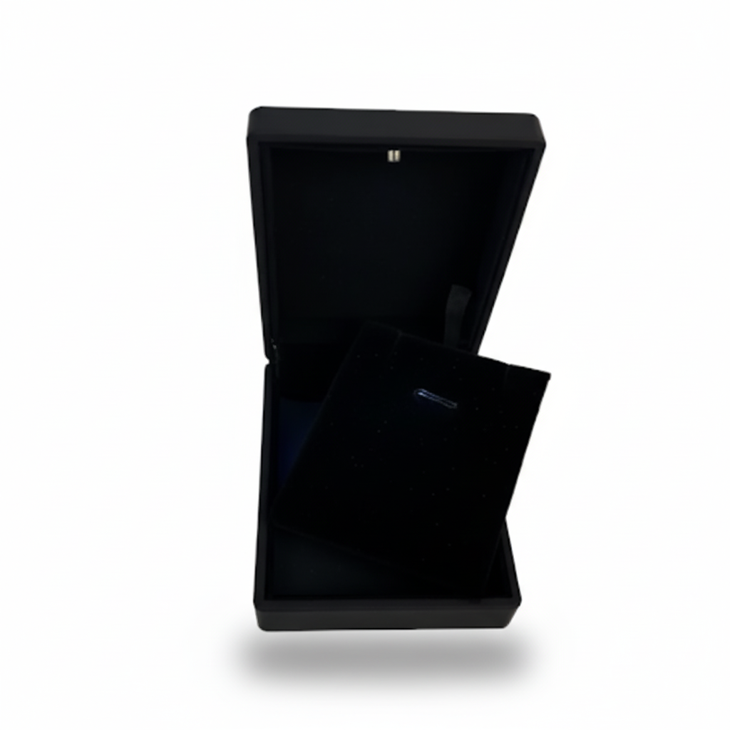 LED Light Pendant Box Velvet Jewelry Case Gifts Box