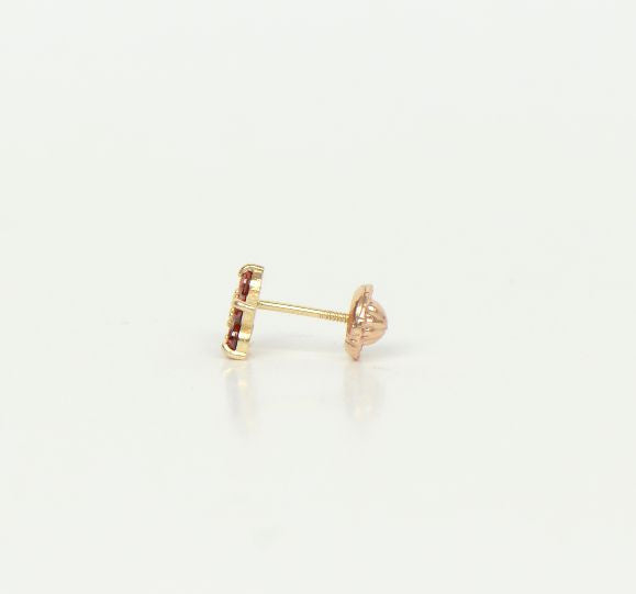 14K Yellow Gold Earring Screw Back