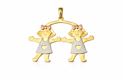 14k Yellow Gold Little Boy or Girl Pendant