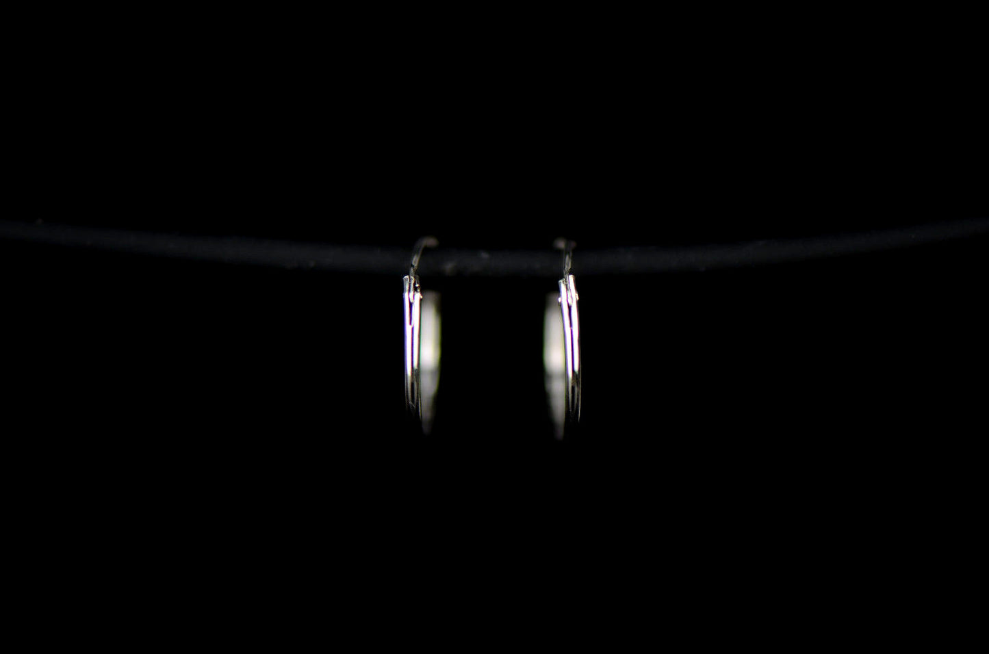 Sterling Silver Hoops  Pierced Earrings