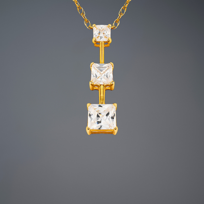 14k Yellow & White Gold Journey Pendant For Women