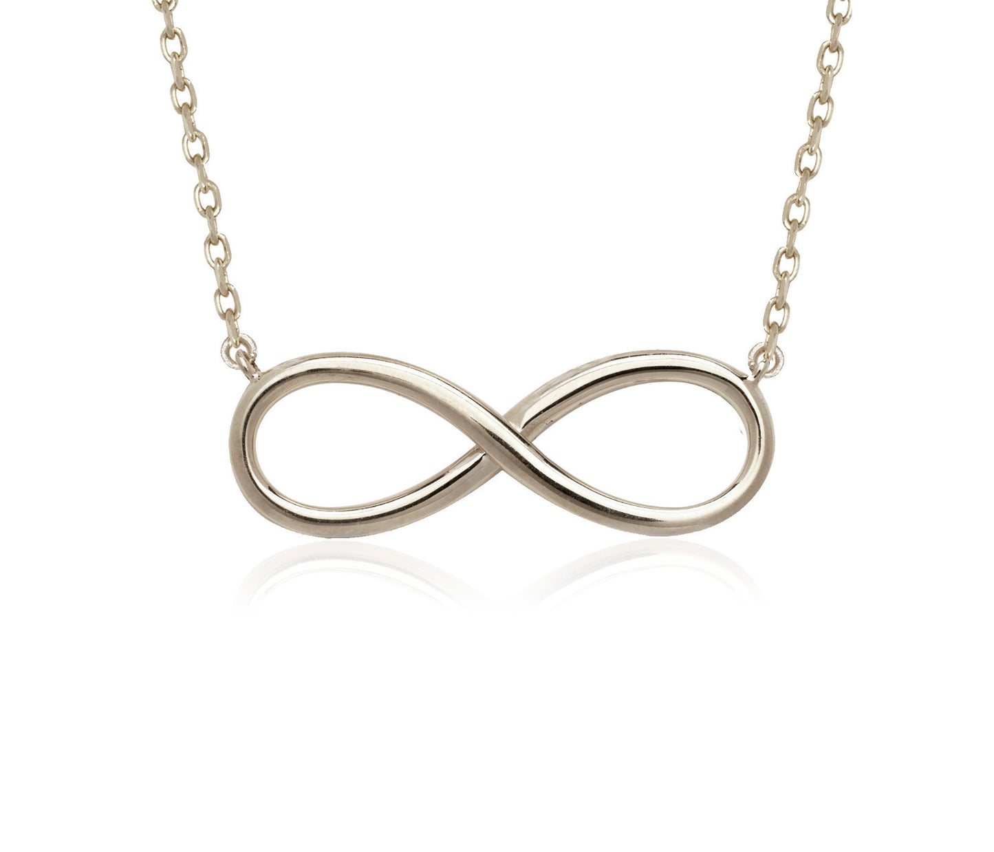 14K Yellow/White/Rose Gold  Infinity Pendant Necklace