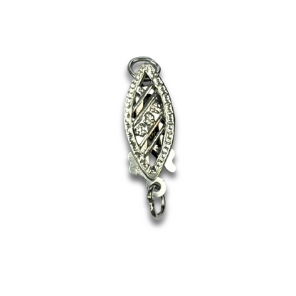 Beautiful Fish Hook Clasp Oval Box Clasp Real 14K Gold Made in USA Findings