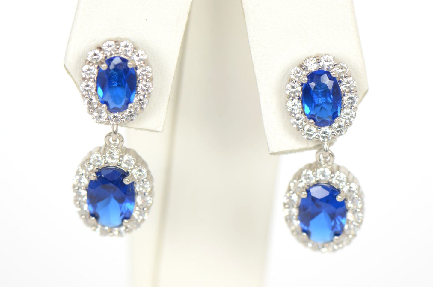 925 Sterling Silver Dangle Push Back Stud Earrings for Women