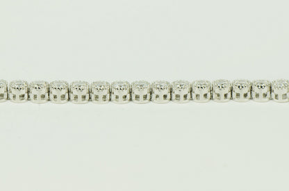 Sterling Silver CZ Tennis Bracelet AAA 4mm Round Brilliant Cubic Zirconia Gems