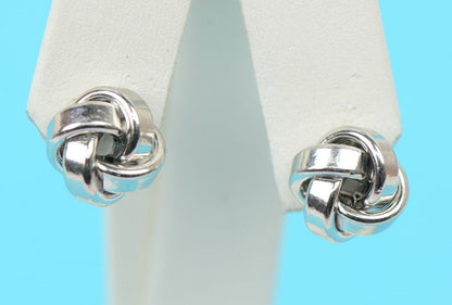 925 Sterling Silver Love Knot Stud Earring