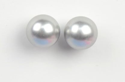 925 Sterling Silver Classic Pearls push back Stud Earrings for Women