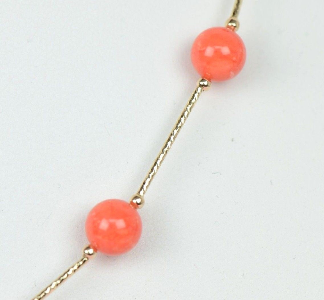 14k Yellow Gold 3pcs Set: Necklace, Bracelet, Earrings