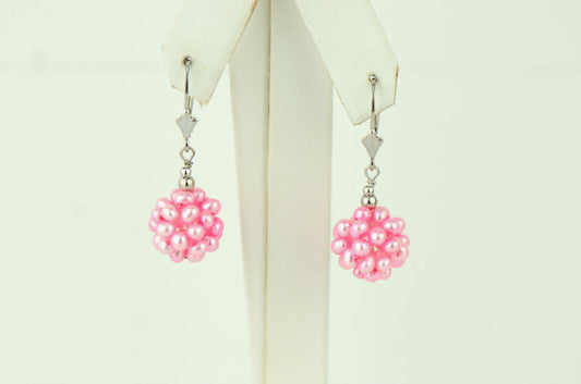 Sterling Silver Genuine Freshwater Earrings